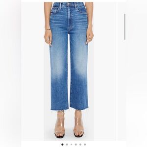 MOTHER The Maven Mid Rise Fray Hem Ankle Jeans (wash color: Bitchin)